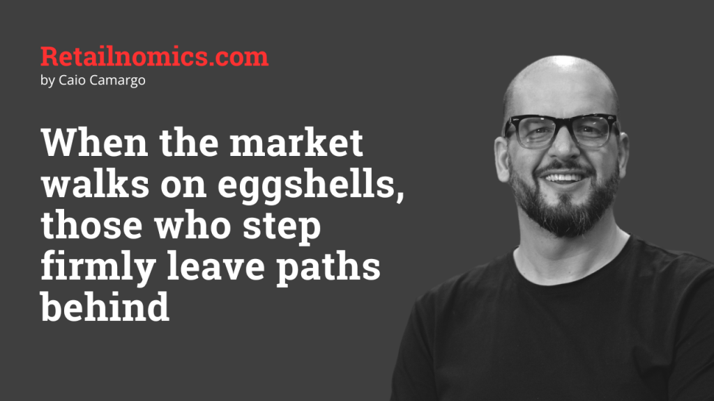 When the market walks on eggshells, those who step firmly leave paths behind